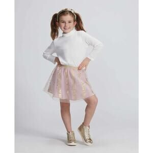 Bisby Tulle Circle‎ Skirt in Pink Metallic Stripe NWT size 14
